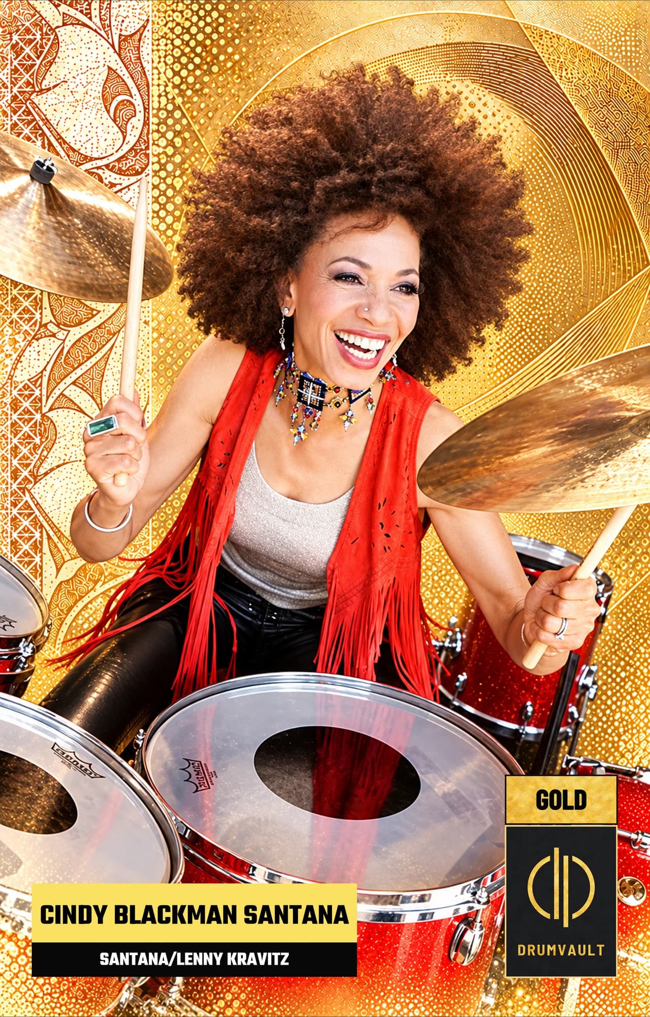 Carta Gold de Cindy Blackman Santana (Santana, Lenny Kravitz)